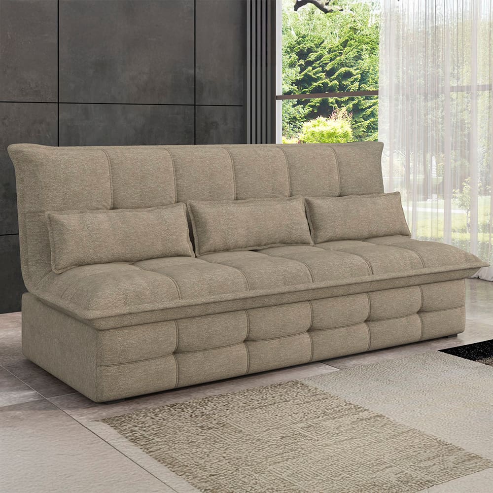 Sofá-Cama 2 Lugares Luizzi Besthouse Monalisa Revestido em Tecido Boucle - 207cm de Largura