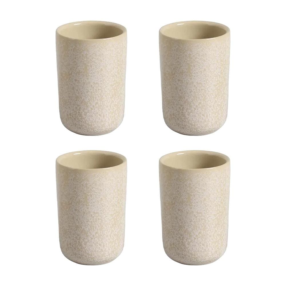 Conjunto de Copos Porto Brasil Neo Stoneware Latte 110ml - 4 Peças