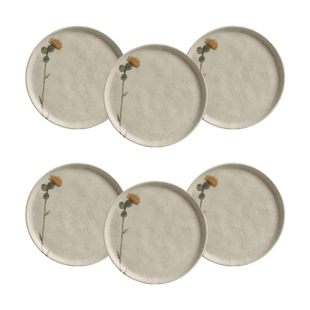 Conjunto de Pratos para Pão Porto Brasil Bio Campestre - 6 Peças