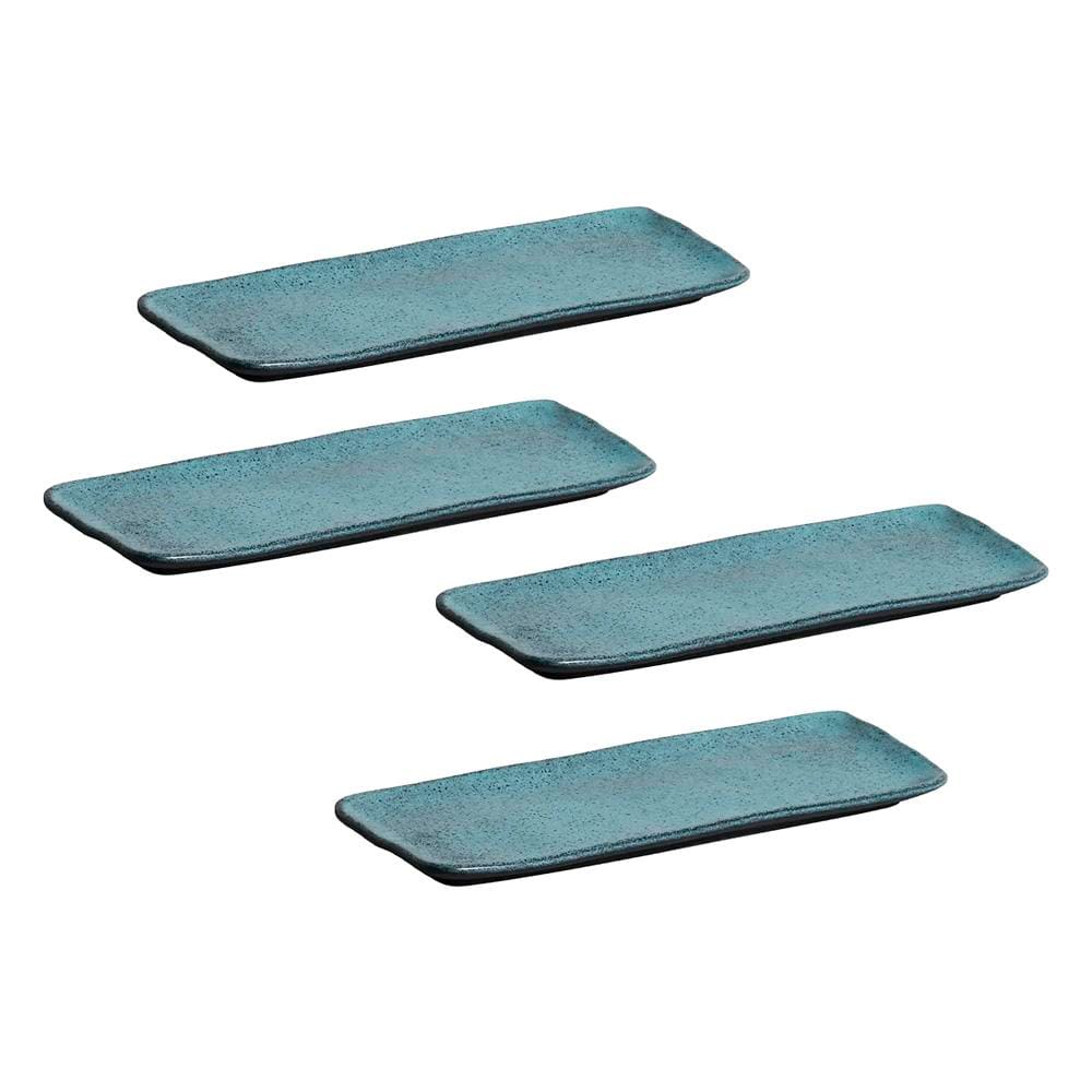 Conjunto de Travessas Retangulares Médias Porto Brasil Orgânico Night Sky 33x13cm - 4 peças