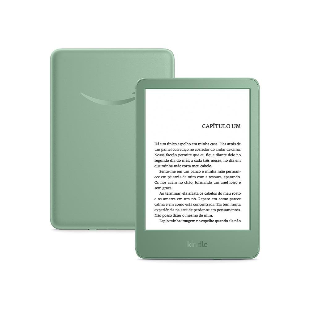 E-Reader Kindle 11ª Geração Amazon com 16GB, Luz integrada e Wi-Fi - Verde
