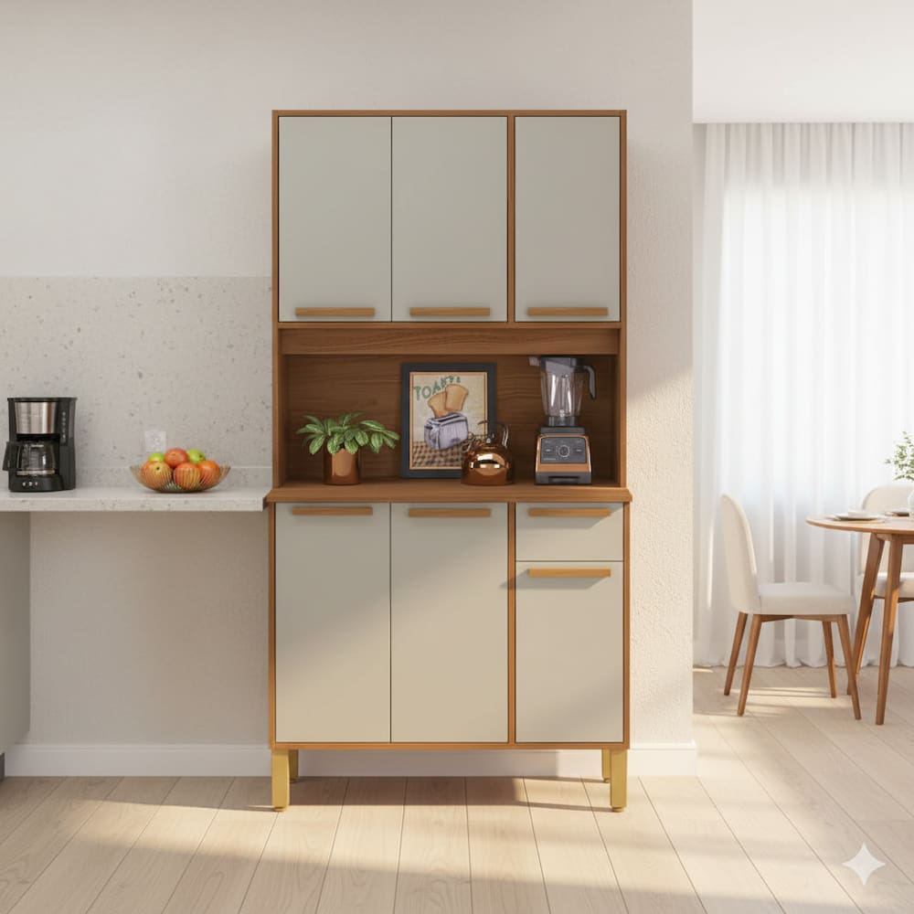 Cozinha Compacta Indekes Lagos 6 Portas 1 Gaveta | Extra