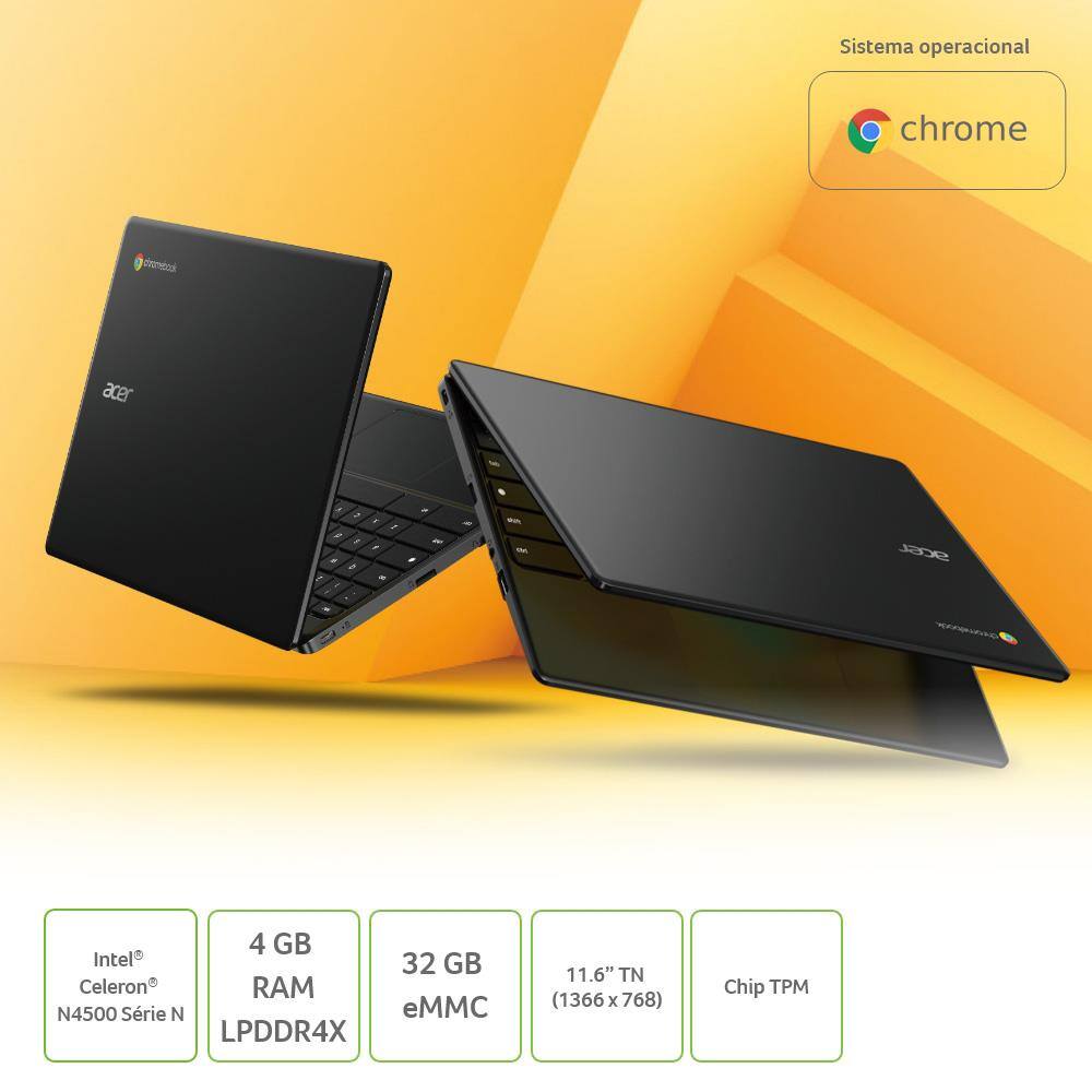 Notebook Acer Chromebook 311 com processador Intel | Extra