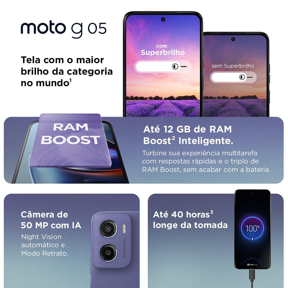 Smartphone Motorola Moto g05 128GB 4GB | Extra