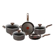 Conjunto de Panelas 5 Peças Rochedo Expert Antiaderente - Chocolate