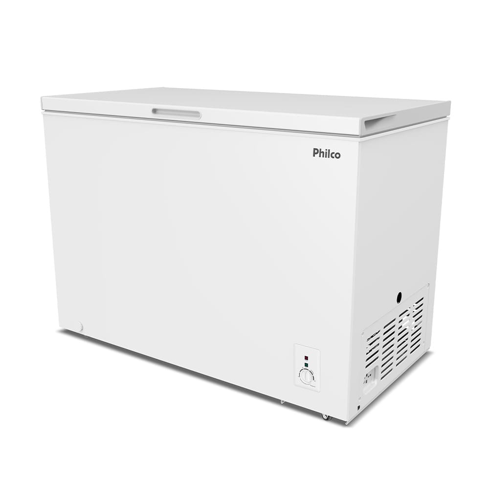 Freezer Horizontal Philco PFH300B 2 em 1 com 1 Porta, Pés com Rodízio, Gás refrigerante R600a e Degelo Manual Branco - 299 litros