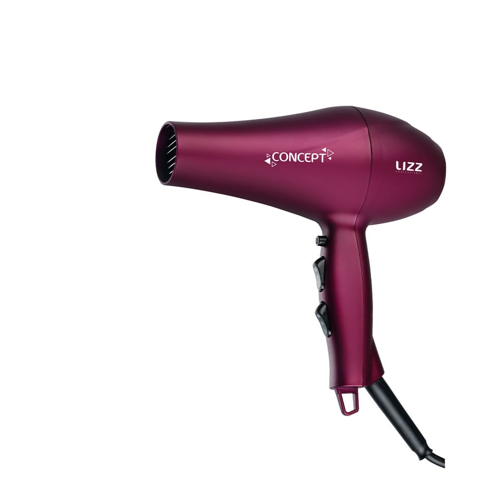 Secador de Cabelos Lizz Concept com Motor AC Profissional 2150W - Vinho