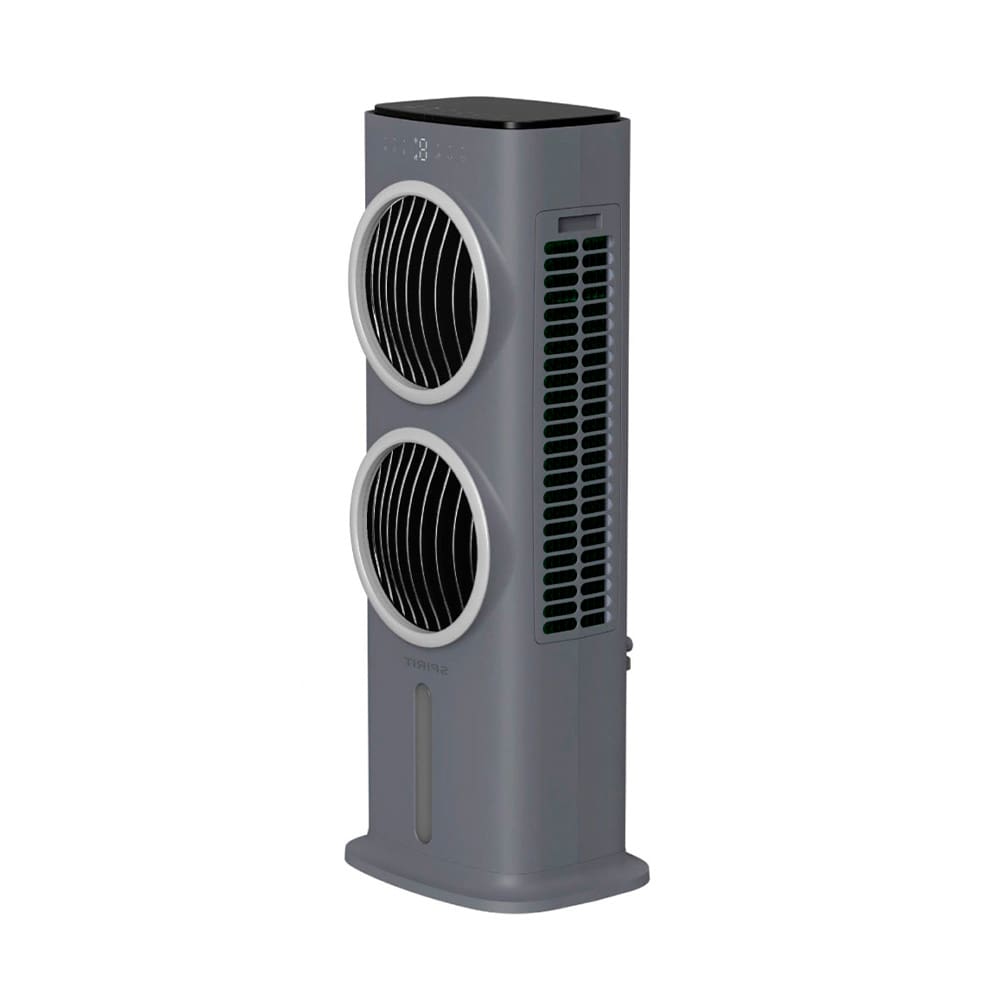 Climatizador de Ar Spirit Turbo 95cm, 90W com Controle Remoto, Display LED, Timer de até 9 horas, 10 Litros – Cinza
