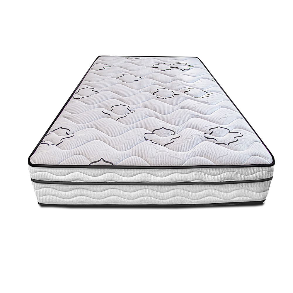 Colchão de Solteiro Cama InBox Moderne Ortopédico com Camada Especial de Espuma D45 25x88x188cm - Branco/Grafite