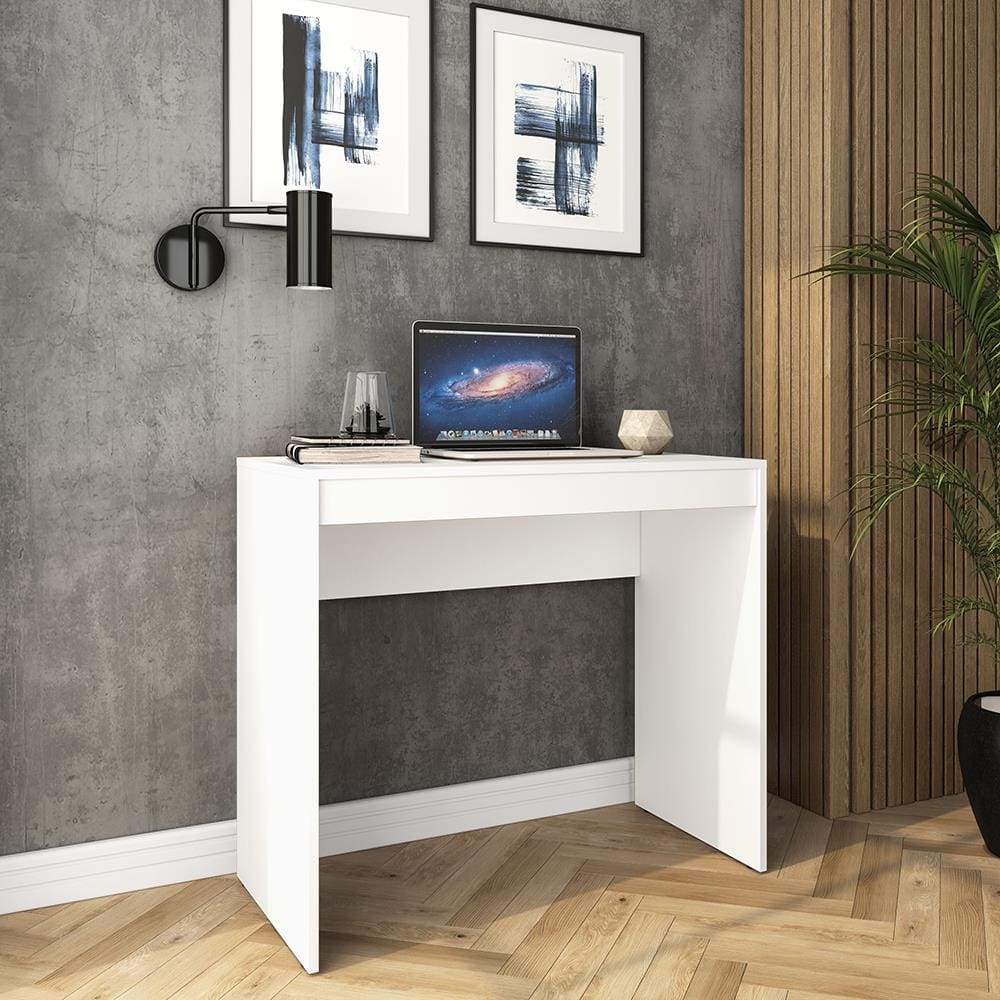 Escrivaninha Politorno Liberdade 1 Gaveta MDP Compacta Pintura UV Corrediças Metálicas