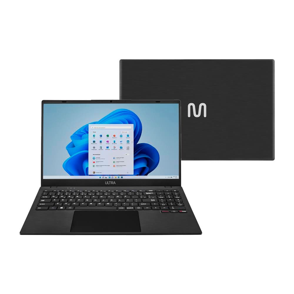 Notebook Multi UB263 Ultra, Tela 15,6” HD, Processador Intel® Celeron® N4020C, 4GB RAM, 240GB SSD e Windows 11 Home – Cinza