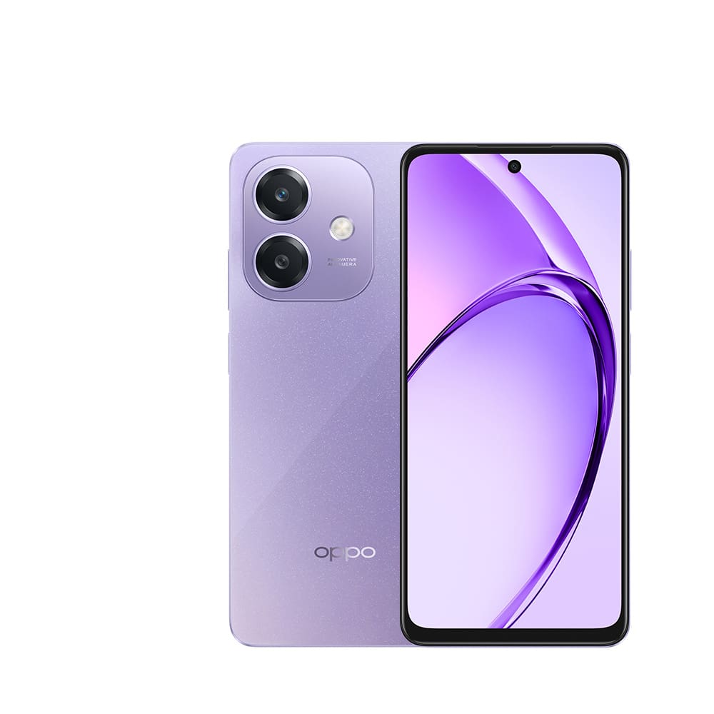 Smartphone Oppo A40 4G Lilás 256GB, 4GB RAM, Câmera Traseira de até 50MP, Tela 6.67”, 1000 nit, 90Hz, IP54 e Processador Snapdragon 6s Gen1