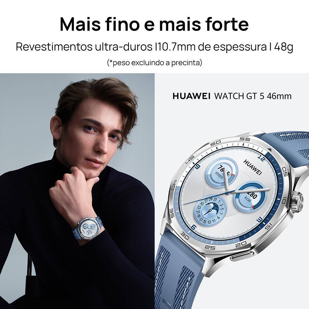 Smartwatch Huawei Watch GT 5 46mm – Azul | Extra