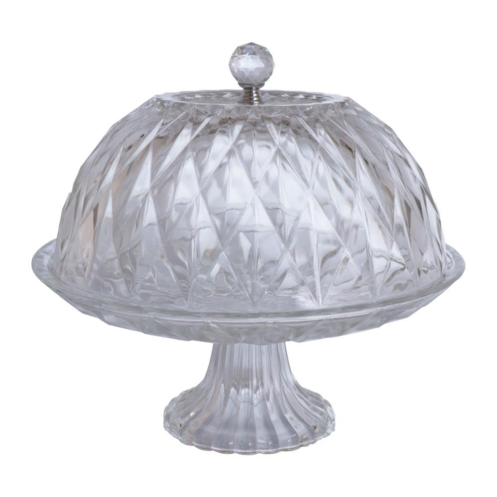 Prato para Bolo Hauskraft Sutil com Pedestal em Vidro - 25 cm