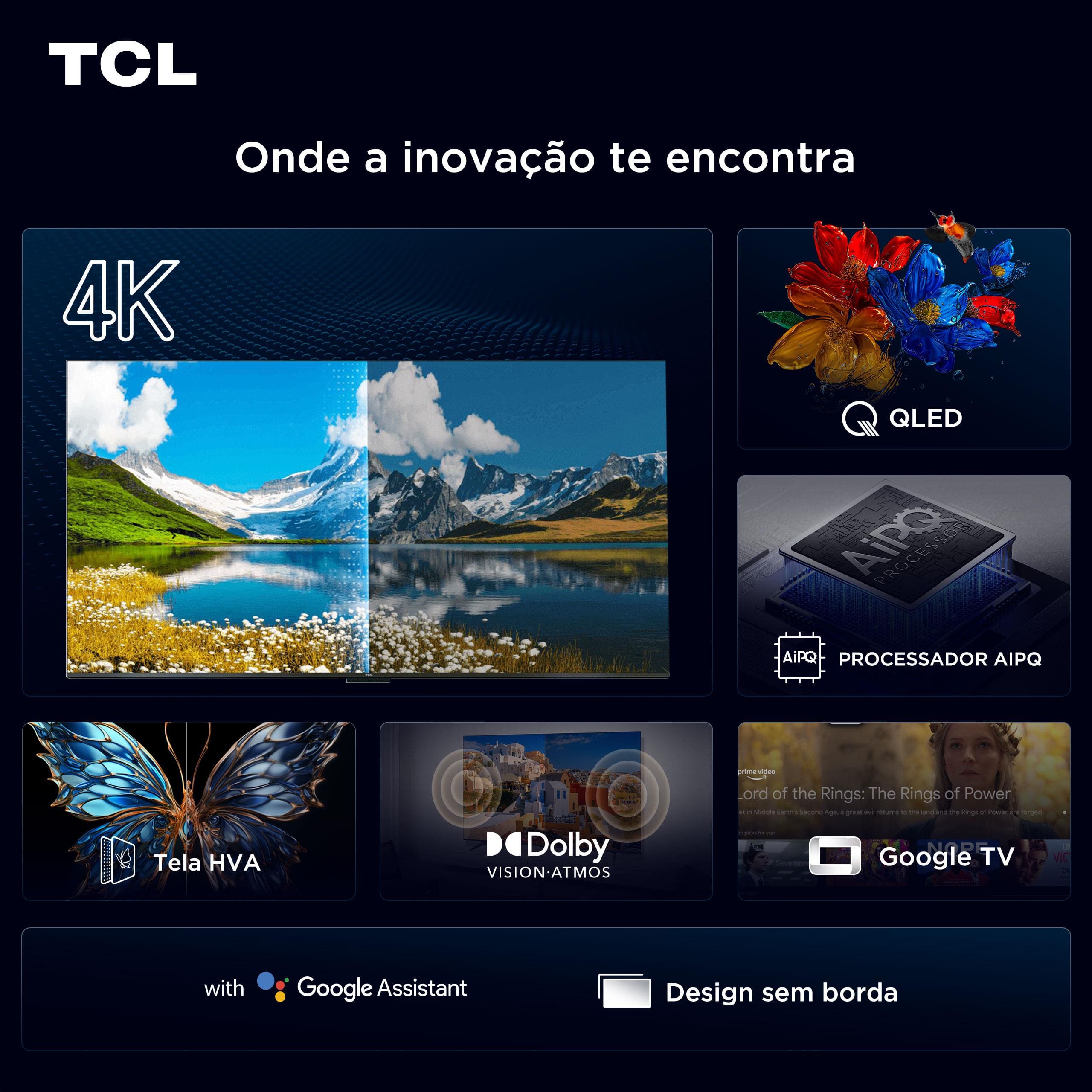 Smart TV 55” TCL 55P7K 4K | Extra