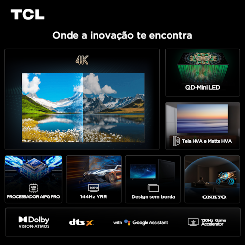 Smart TV 55” TCL 55C6K 4K | Extra