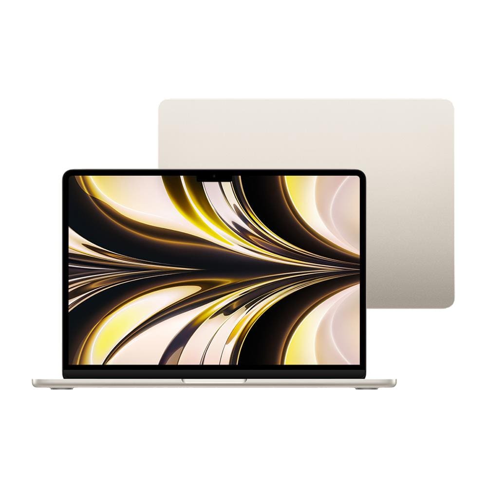 Apple MacBookAir de 13" (Estelar, ChipM2 com CPU 8núcleos, GPU 8núcleos e NeuralEngine de 16núcleos, Memória unificada 16GB, SSD de 256 GB)