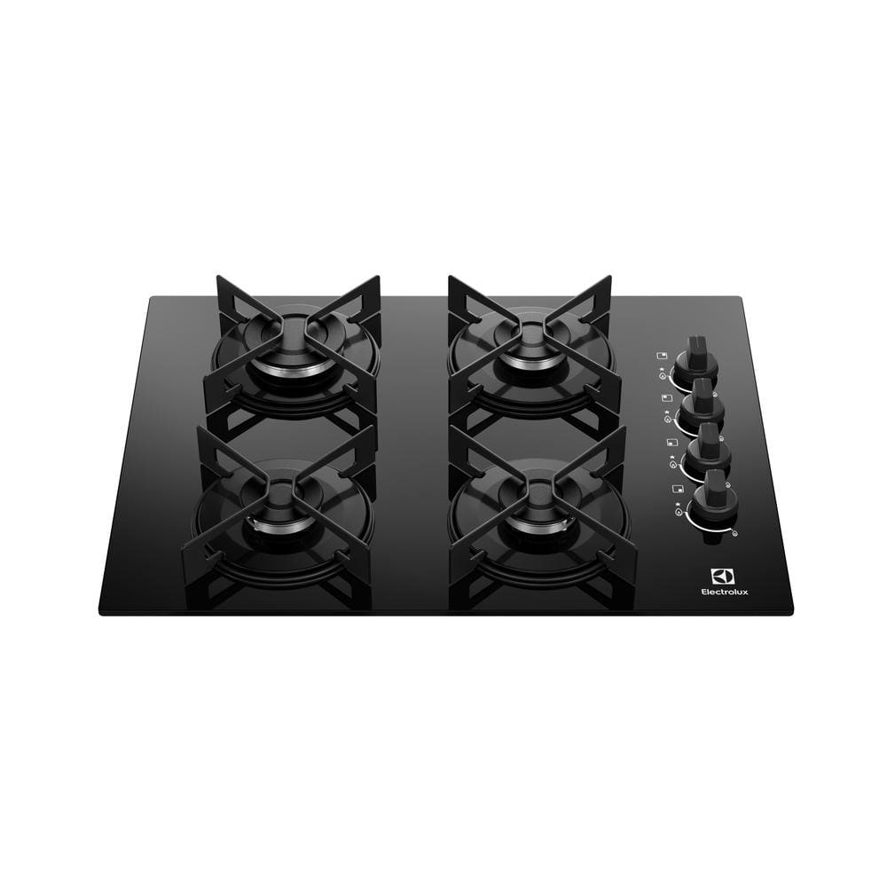 Cooktop 4 Bocas Electrolux KE4GR Efficient Mesa de Vidro Grade de Aço Fosco Bivolt