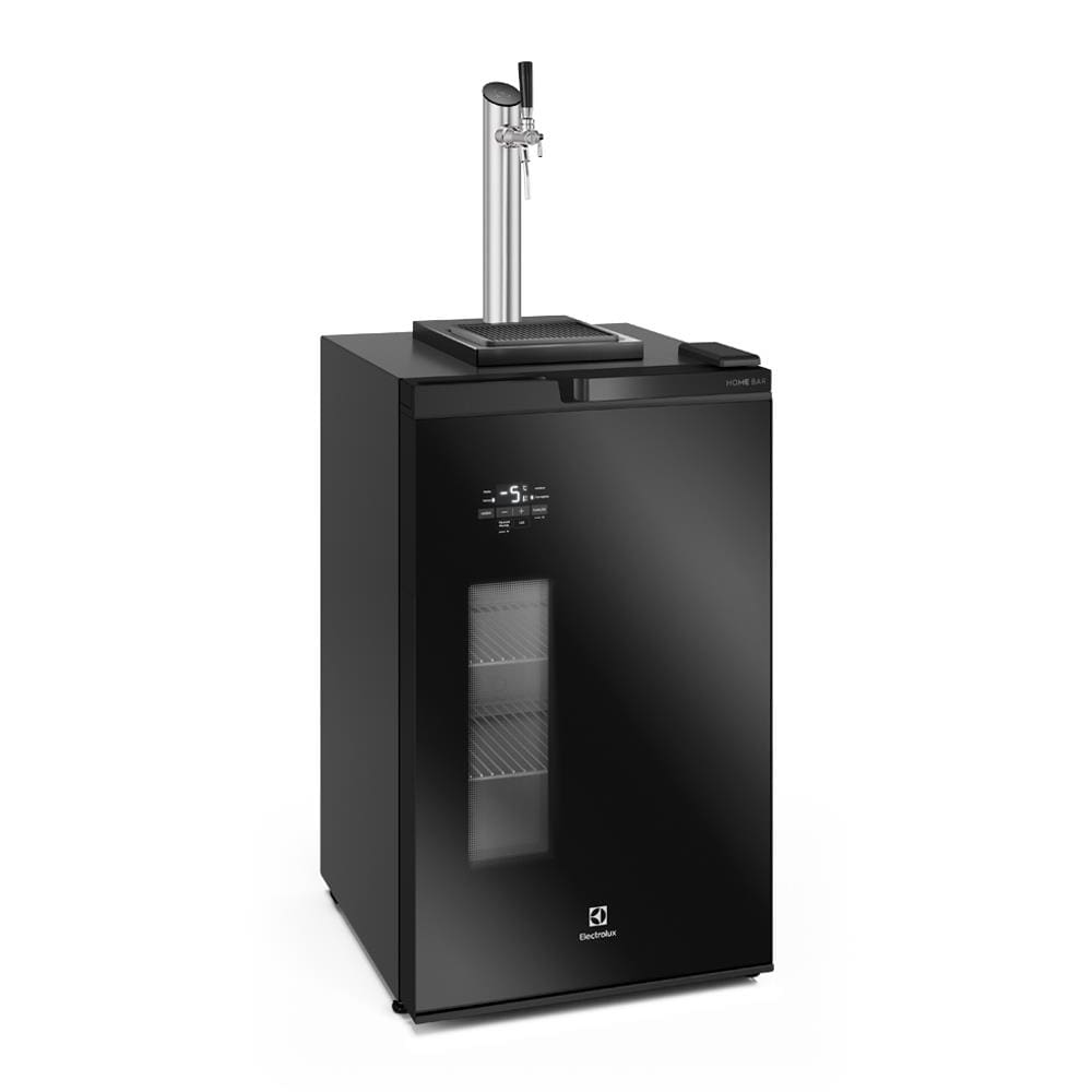 Cervejeira Home Bar Electrolux EB10C Frost Free 100L com Torre de Chopp Porta de Vidro Preta -  220V