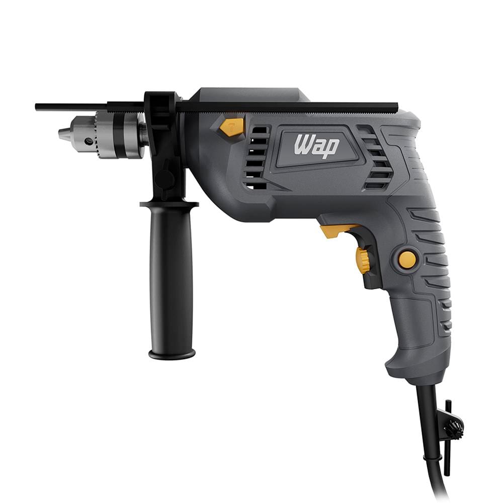 Parafusadeira e Furadeira de Impacto 3/8” (10mm) Wap 700K10 com Acessórios