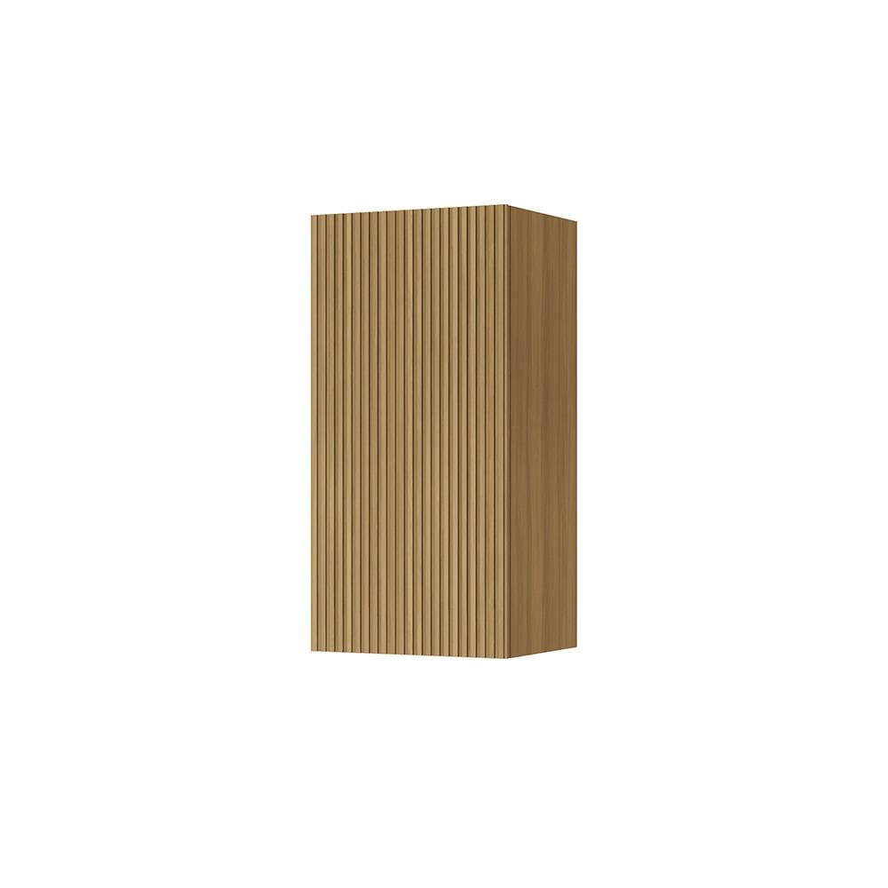Armário Aéreo Nesher Rainha em MDF 15mm com 1 Porta e 1 Prateleira - 40cm de largura – Nature
