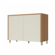 Balcão Nesher Condessa com 2 Portas e 1 Prateleira - 120cm de largura - Carvalho/Greige
