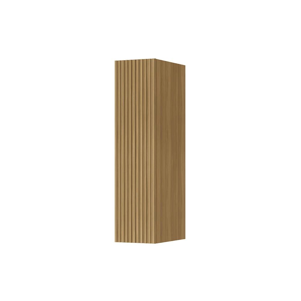 Armário Aéreo Nesher Rainha em MDF 15mm com 1 Porta e 1 Prateleira - 20cm de largura – Nature