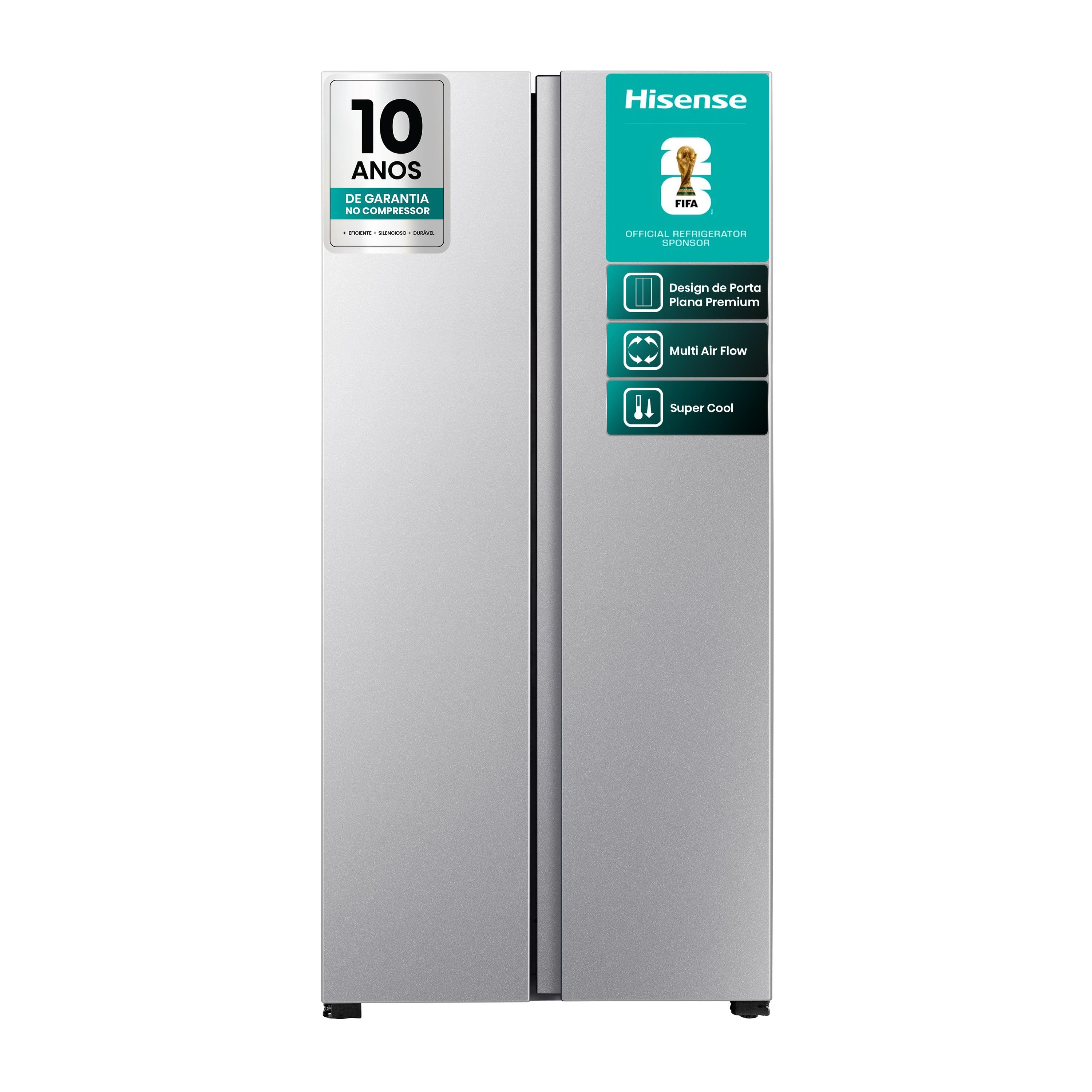 Geladeira 428L Hisense RS3P428 Side by | Extra