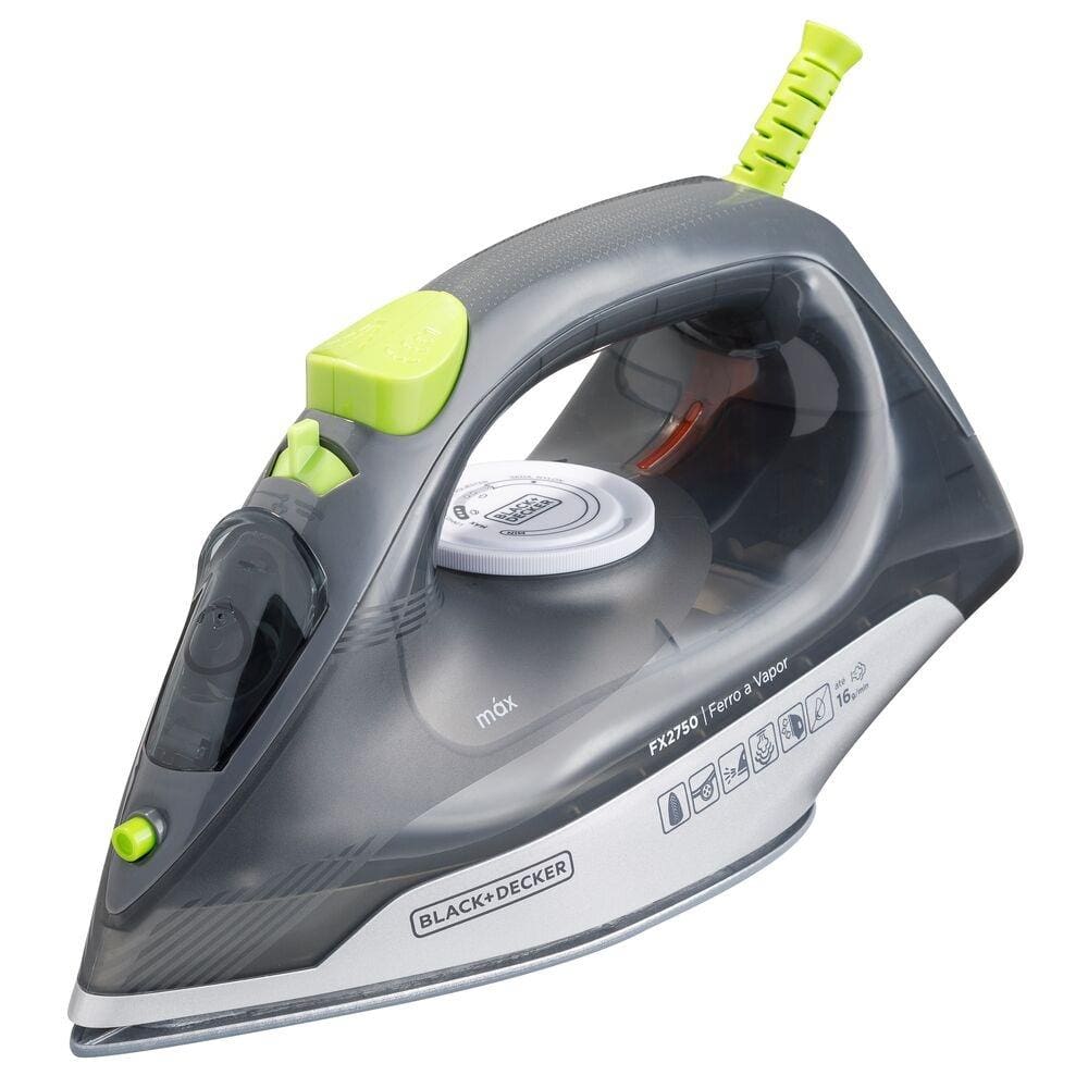 Ferro a Vapor Black&Decker FX2750 Antigotejamento Base Cerâmica Gliss Cabo Giratório