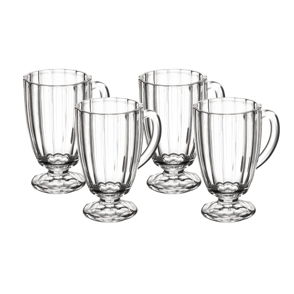 Conjunto 4 Taças para Cappuccino Wolff Classic 160ml Vidro com Design Transparente e Elegante