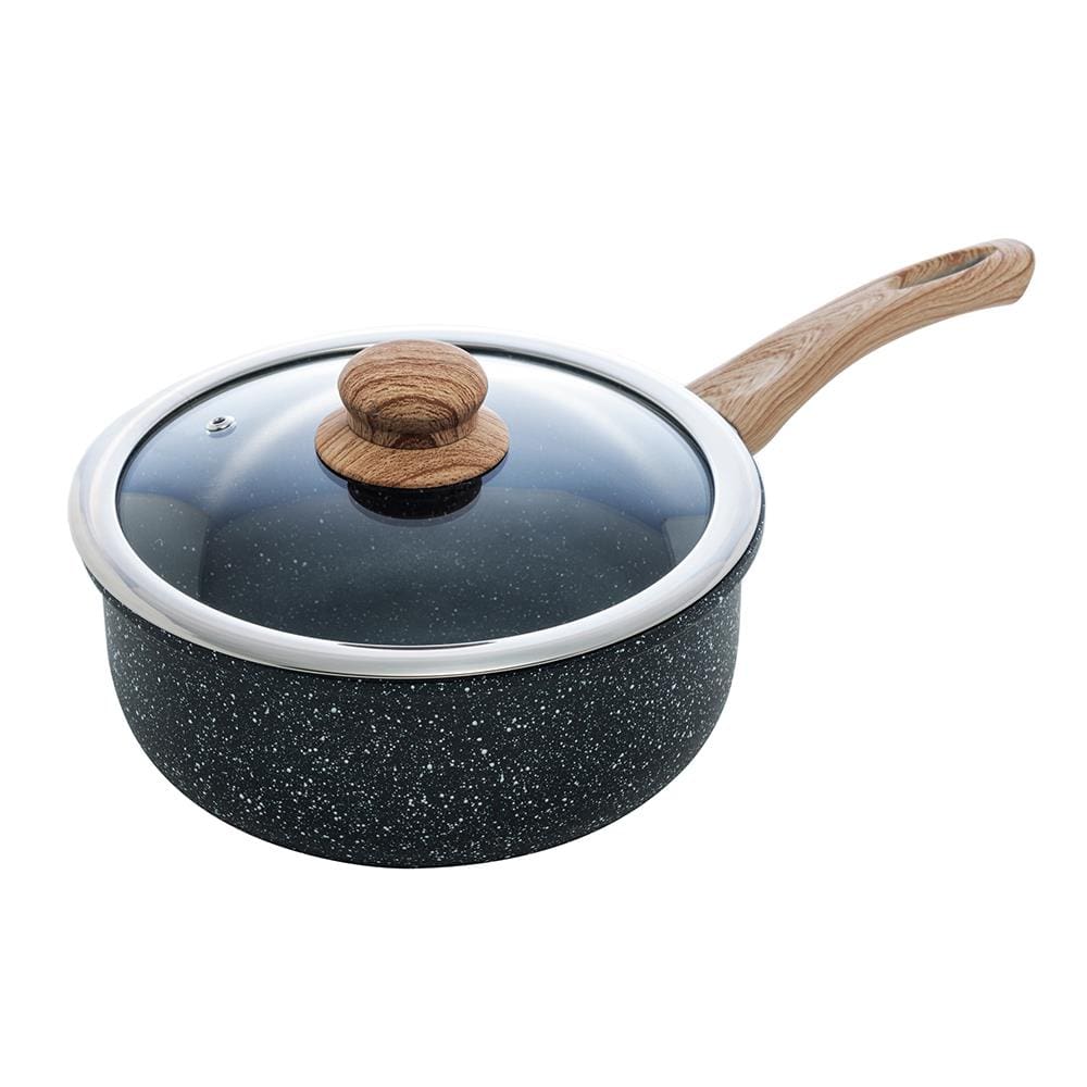 Panela Wolff Granilite 20cm Indução Revestimento Cerâmico Tampa Vidro Preta