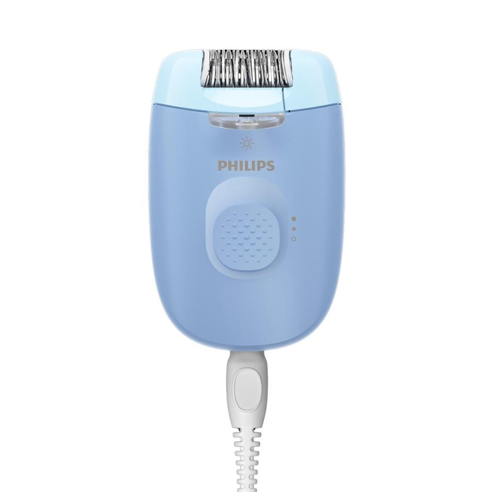 Depilador Philips Satinelle-C BRE247/00 Luz LED Cabeça Lavável 2 Velocidades Azul e Branco Bivolt
