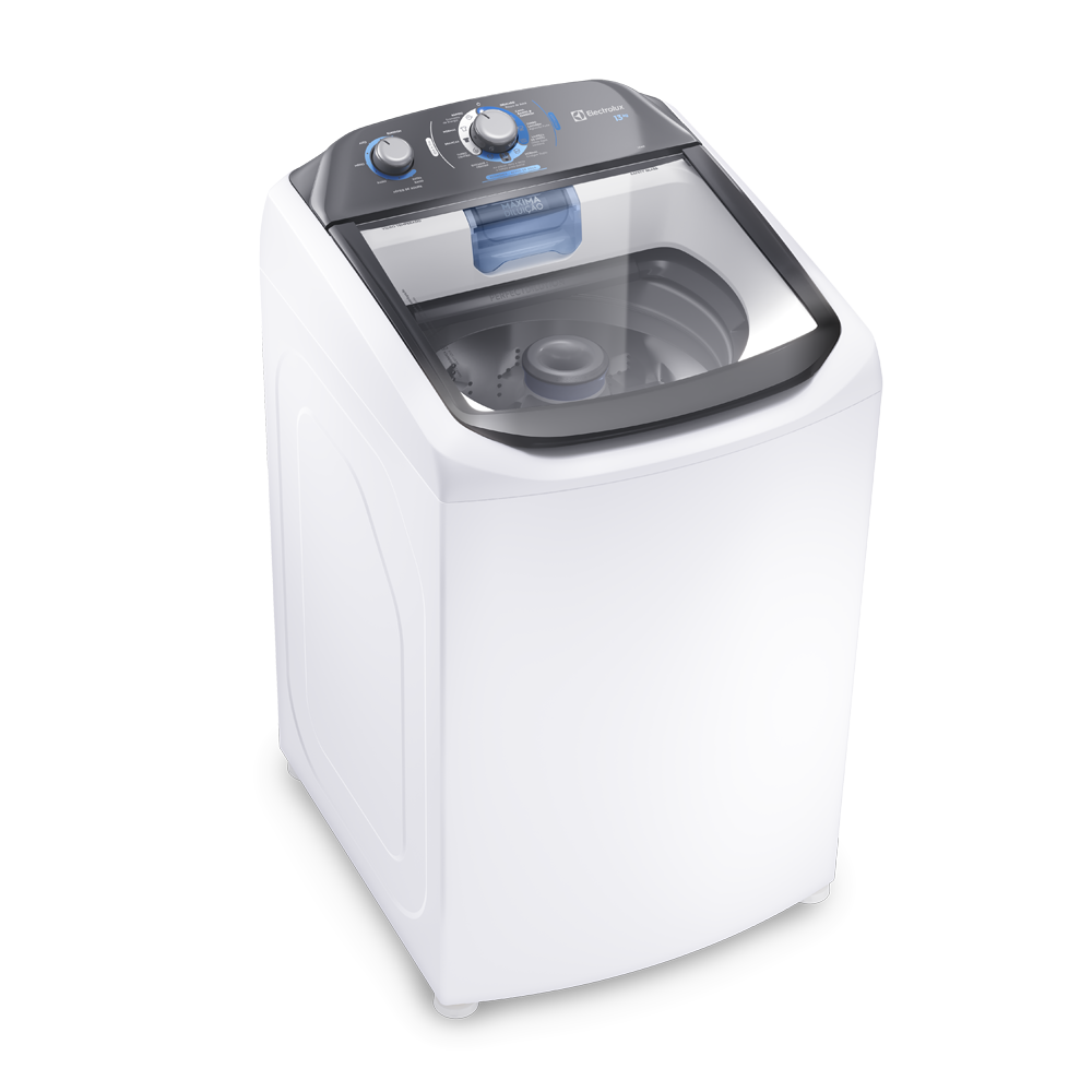 Máquina de Lavar 13kg Electrolux LDA13 Efficient Duplo Dispenser Máxima Diluição Cesto Inox Branca