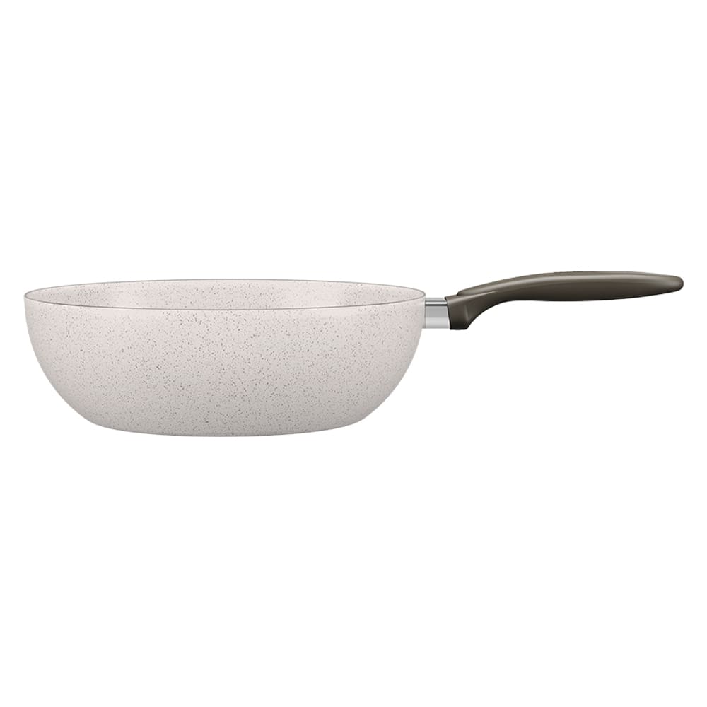Panela Wok Brinox Suprema Ceramic Life Antiaderente 4,1L 28cm Vanilla