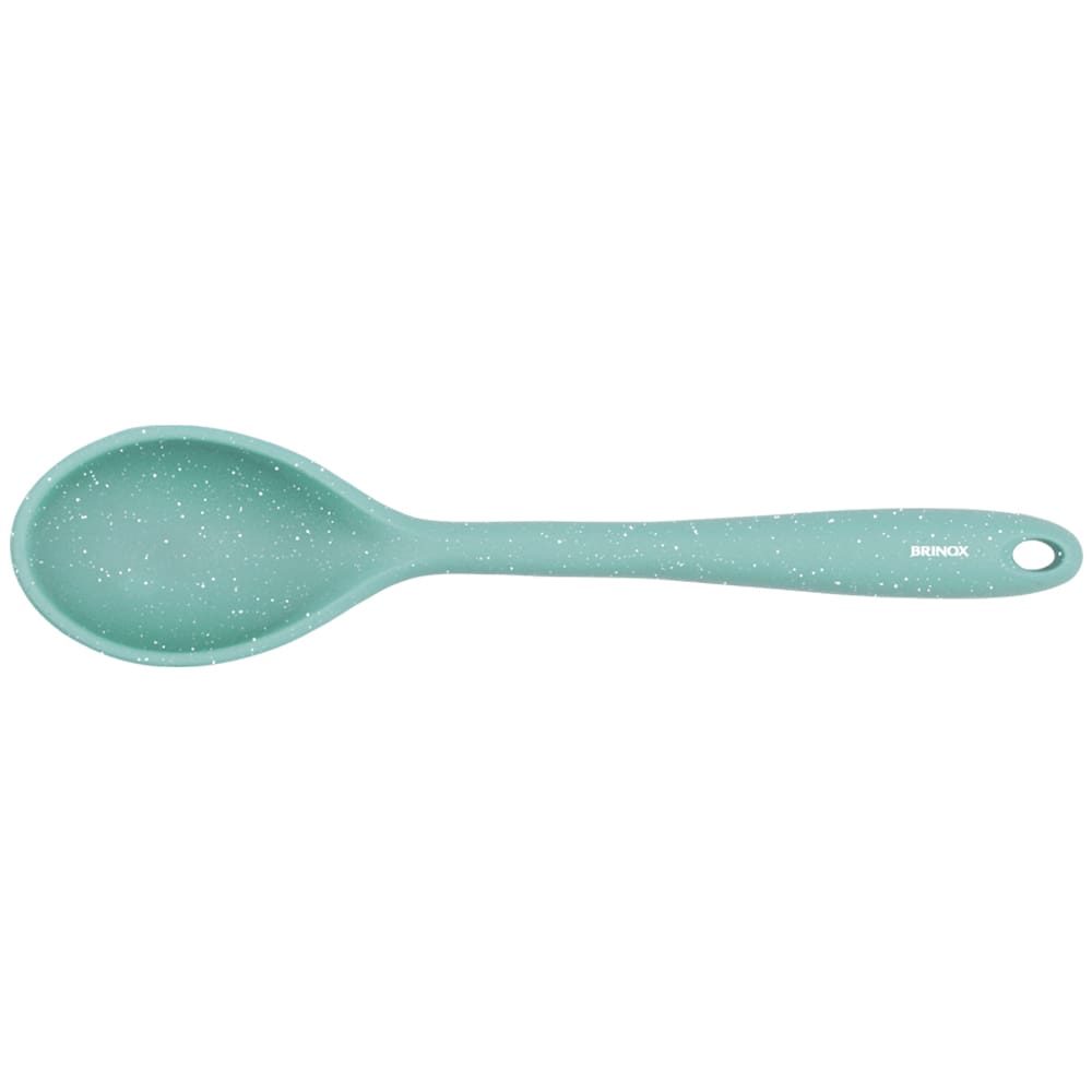 Colher de Silicone Brinox Flex 27,5cm Resiste Alta Temperatura Verde