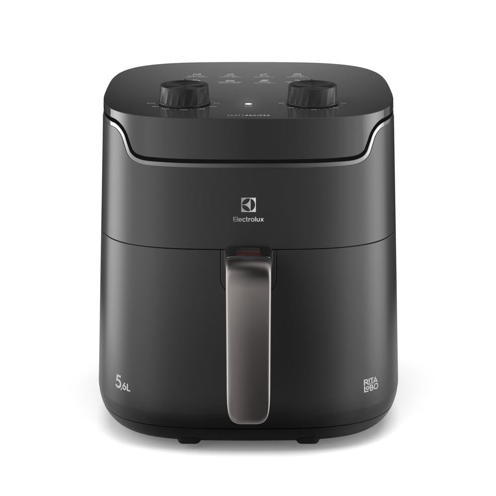 Fritadeira Air Fryer Electrolux EAF40 Rita Lobo 5,6L Efficient 1400W Antiaderente Desligamento Automático Econômica Cinza 