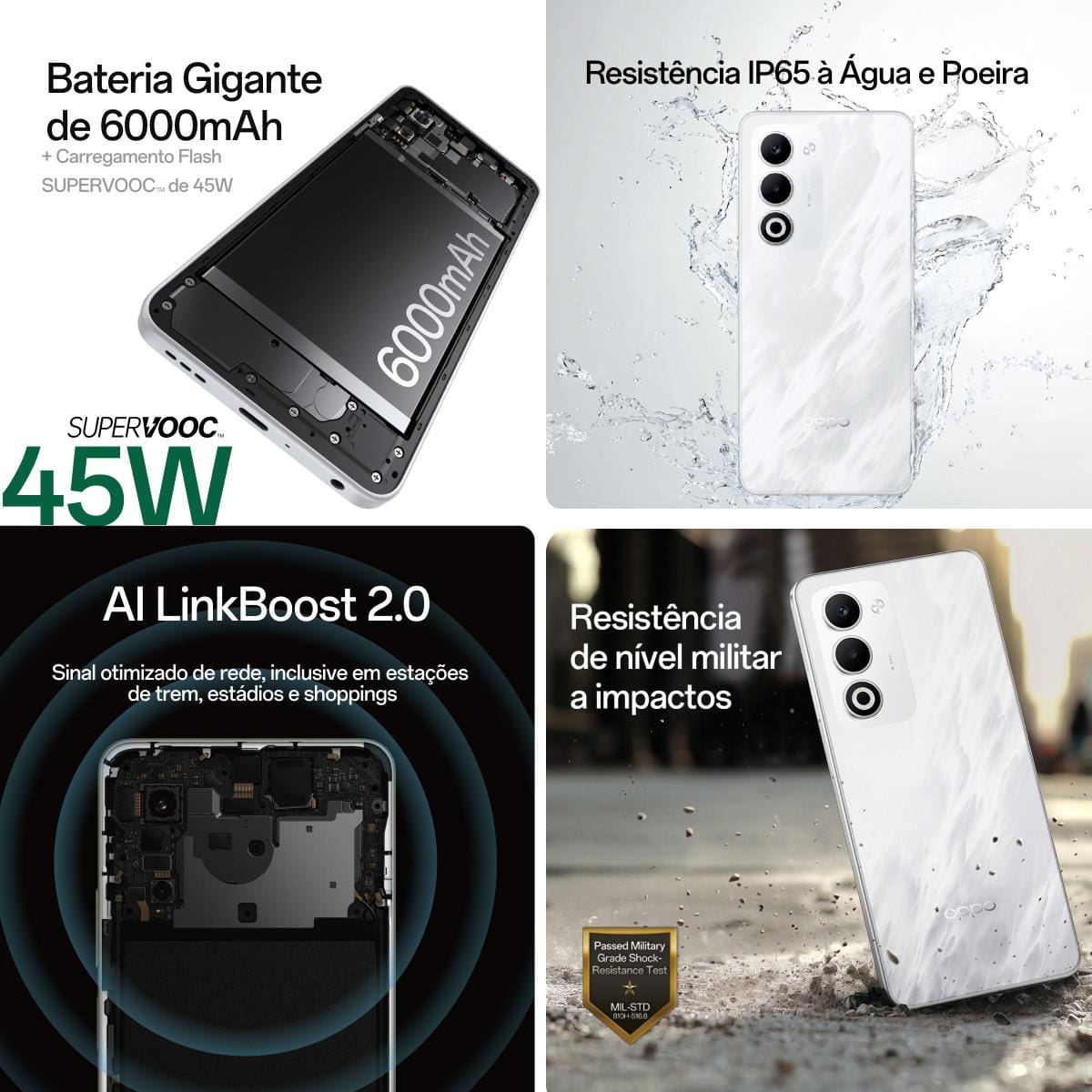 OPPO A5 5G シルバー 本体 Celular oppo A5 5G 256gb 8gb RAM com nota - Celulares e