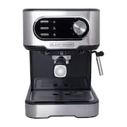 Cafeteira Espresso Black+Decker CE1100G Gourmand Gris 1100W Multifunções 1,5L Inox