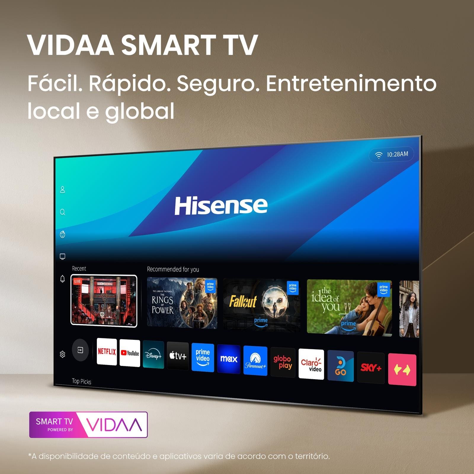 Smart TV 40” Hisense 40A4NV Full | Extra