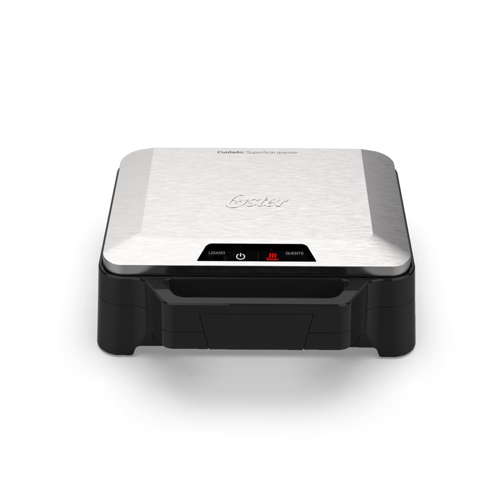 Sanduicheira Oster OSAN500 1000W Chapas Antiaderentes Alça Isotérmica Porta-fio Inox