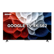 Smart TV 65” 4K Semp 65S62 Google TV Processador AiPQ Dolby Audio Preta