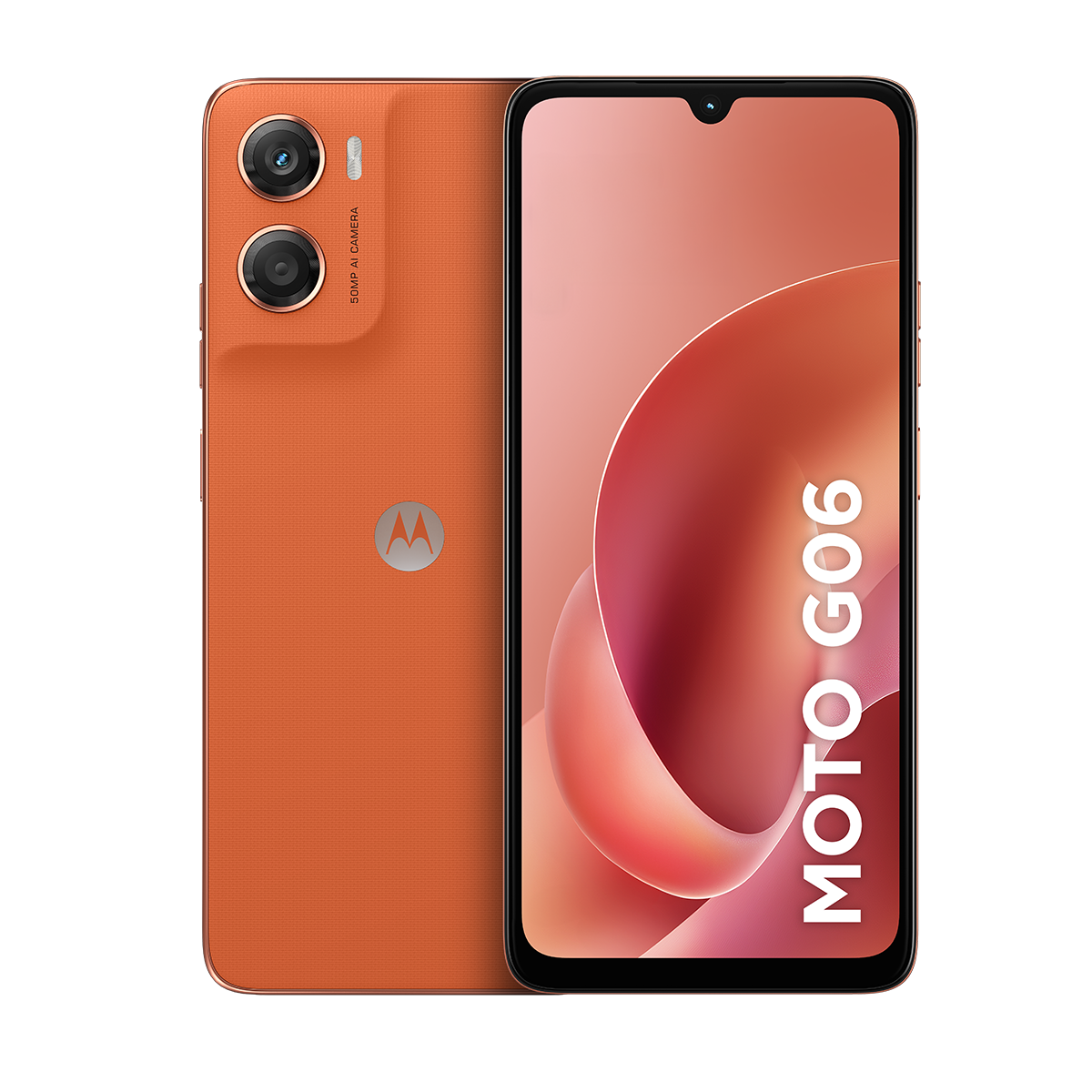 Smartphone Motorola Moto g06 4G Tela 6,9” 128GB Câmera 50MP Laranja