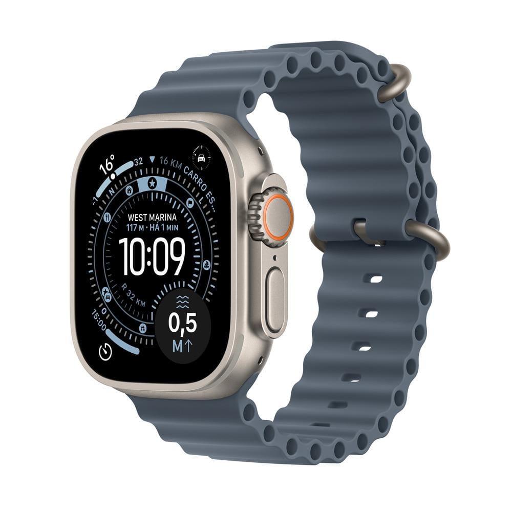 Apple Watch Ultra 3 GPS+ Cellular 49mm Pulseira Oceano Azul-Âncora