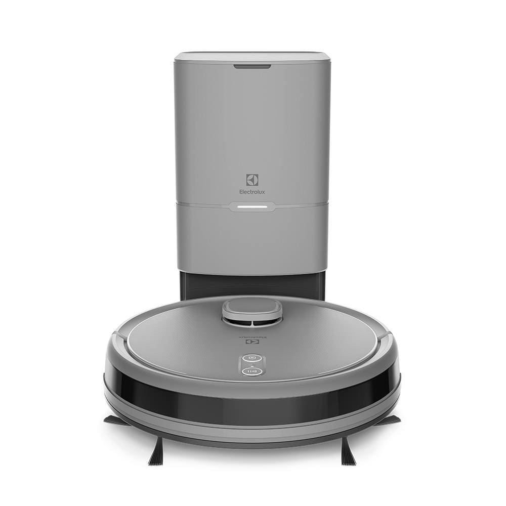 Aspirador Robô Electrolux Experience ERB80 Wi-Fi 150W Autonomia 1h40 Mapeamento Base Autolimpante Cinza