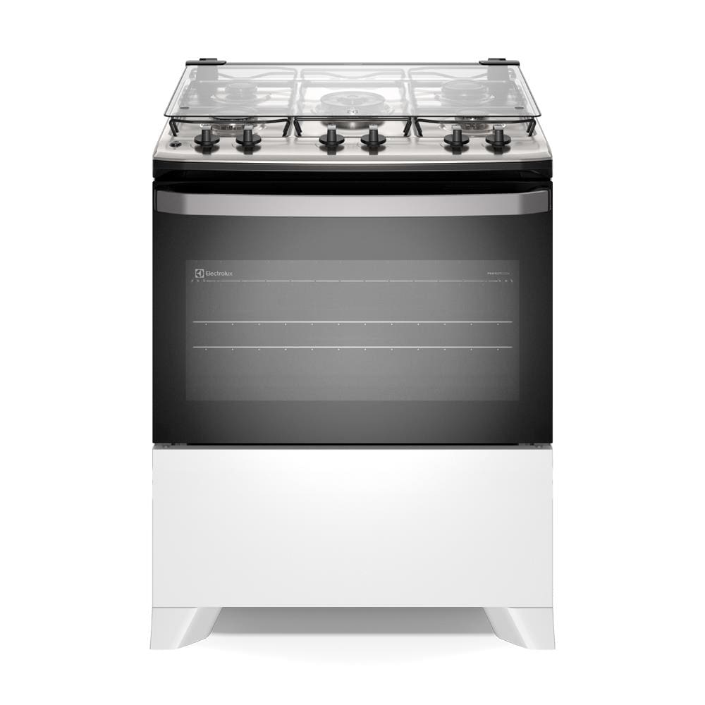 Fogão 5 Bocas Electrolux FE5IW Efficient PerfectCook VaporBake Bivolt Branco