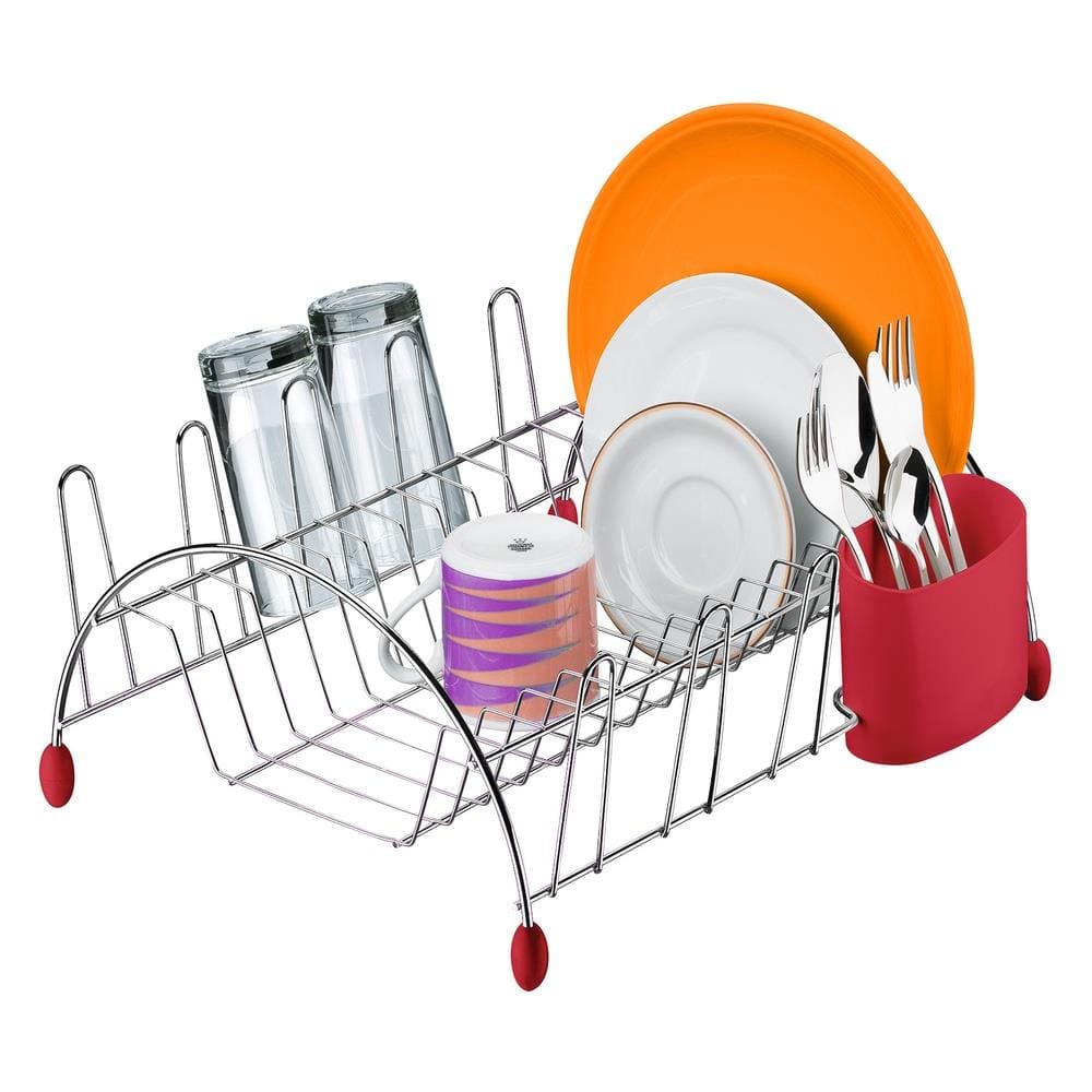 Escorredor de Louça Utimil CR490 13 Pratos 8 Copos Cromado