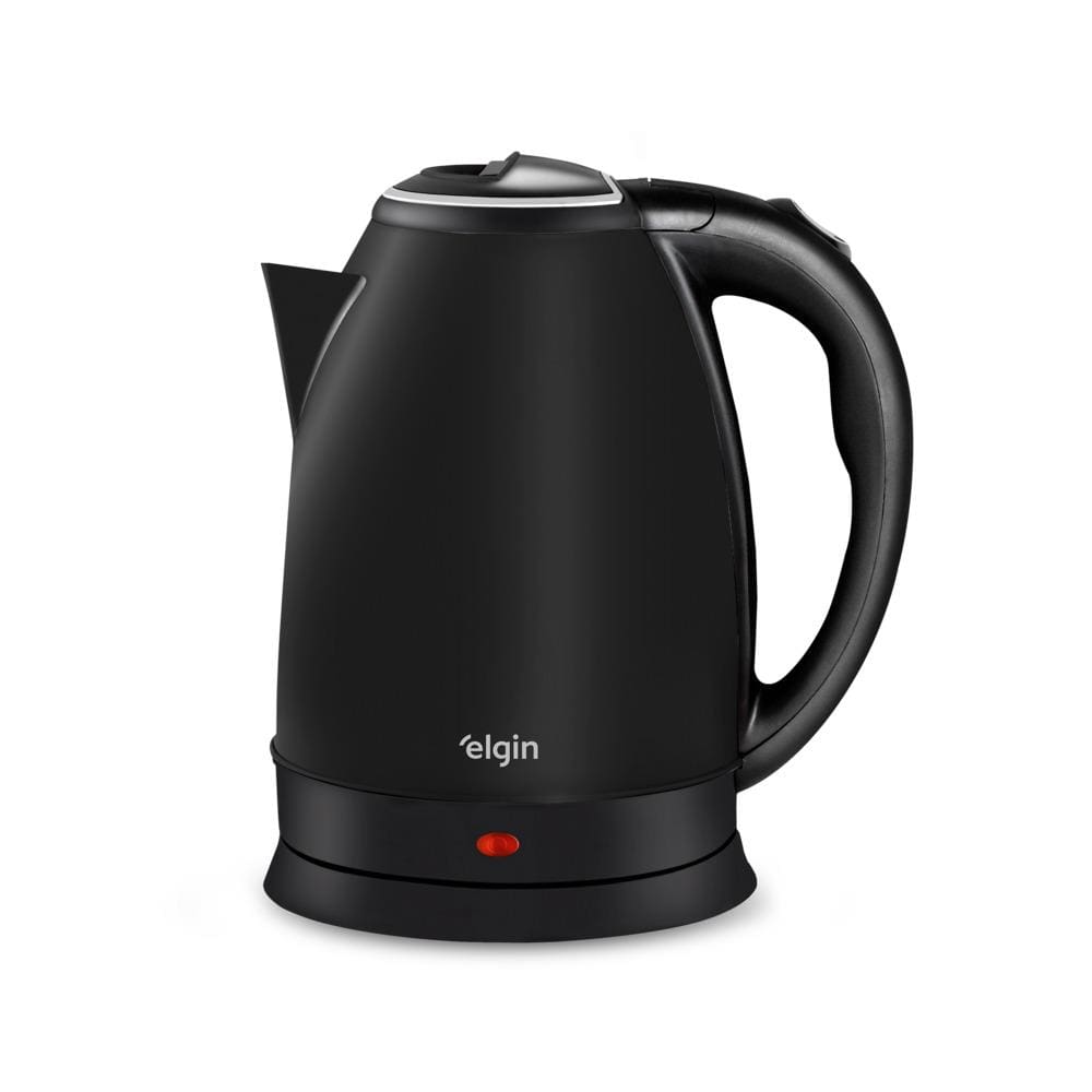 Chaleira Elétrica Elgin Inox 2L Preta 1200W Jarra Sem Fio Desligamento Automático