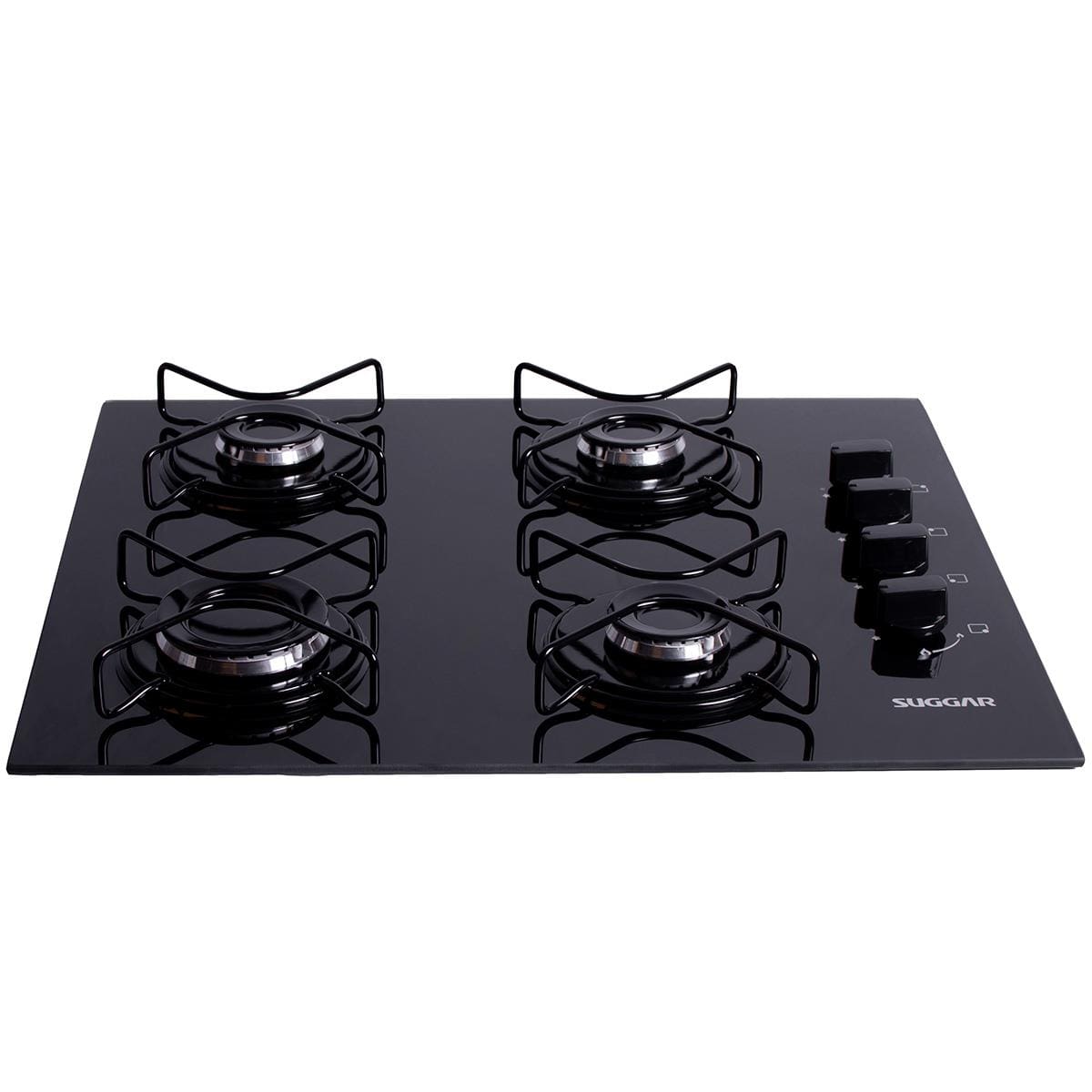 Cooktop Suggar FG4004AVP 4 Bocas Preto Vidro Temperado Superautomático