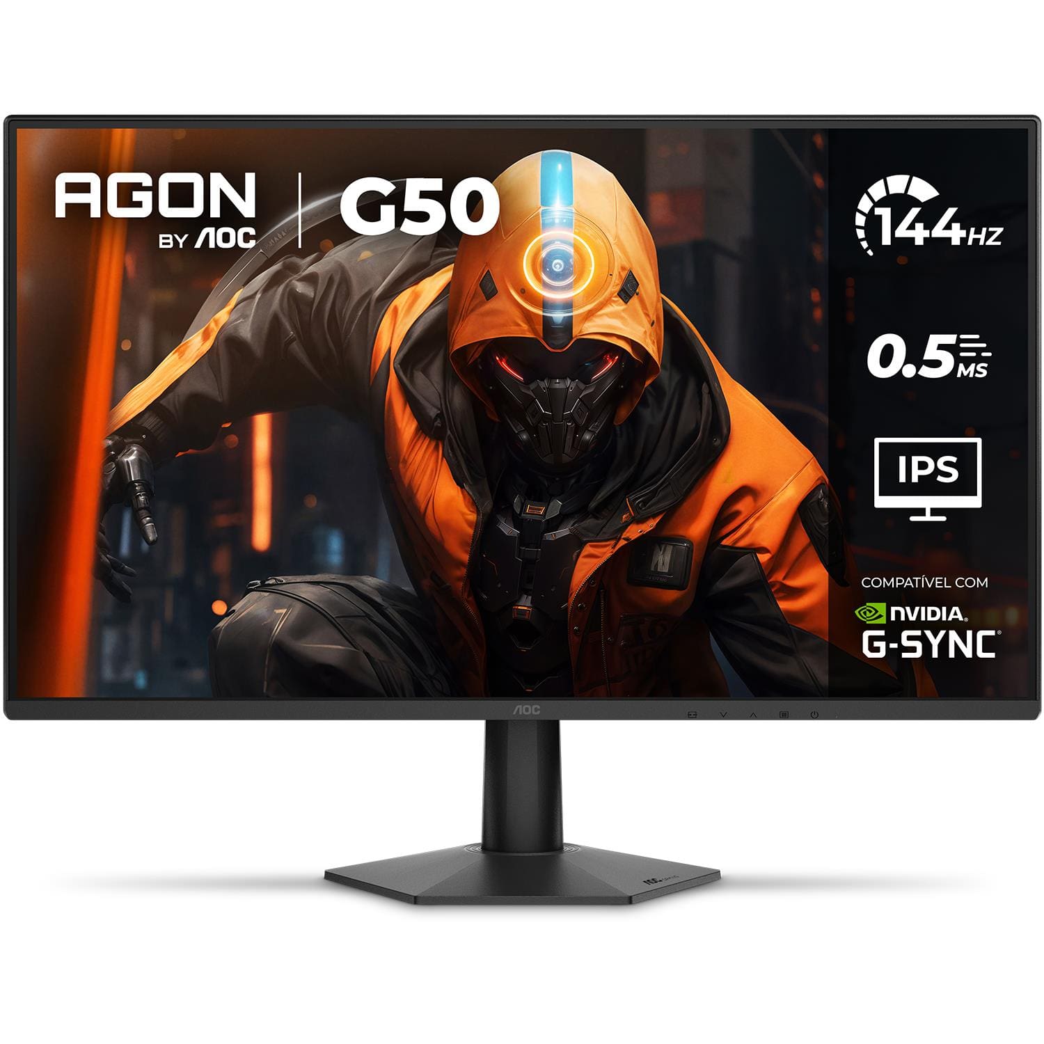 Monitor Gamer 27” AOC AGON 27G50F 144Hz G-Sync 0,5ms HDR10