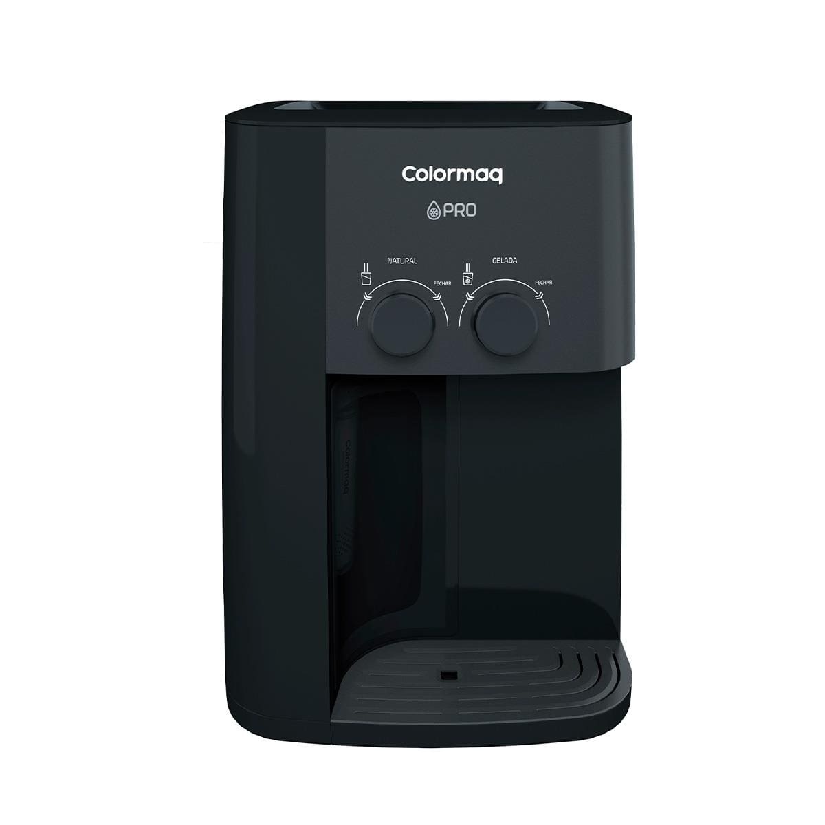 Purificador de Água Colormaq Pro Água Natural e Gelada Sistema com Compressor Grafito